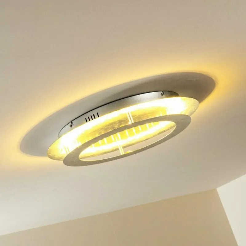 hofstein Plafonnier Springdale LED Argenté, 4 lumières* Éclairage Led