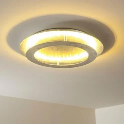 hofstein Plafonnier Springdale LED Argenté, 4 lumières* Éclairage Led
