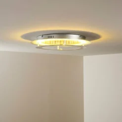 hofstein Plafonnier Springdale LED Argenté, 4 lumières* Éclairage Led