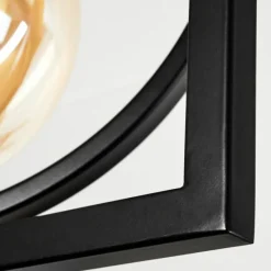 Lampes Industrielles-hofstein Plafonnier Srelau Noir, 1 lumière