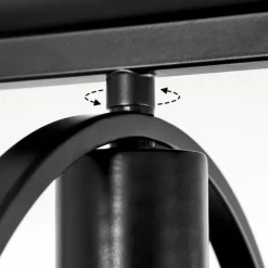 Lampes Industrielles-hofstein Plafonnier Srelau Noir, 1 lumière