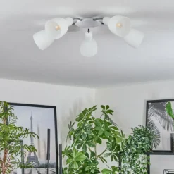 hofstein Plafonnier Starkeryd Chrome, Blanc, 5 lumières