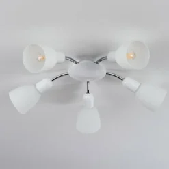 hofstein Plafonnier Starkeryd Chrome, Blanc, 5 lumières