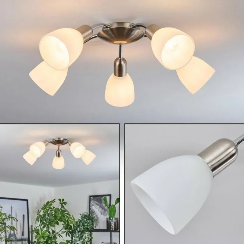 hofstein Plafonnier Starkeryd Nickel mat, 5 lumières