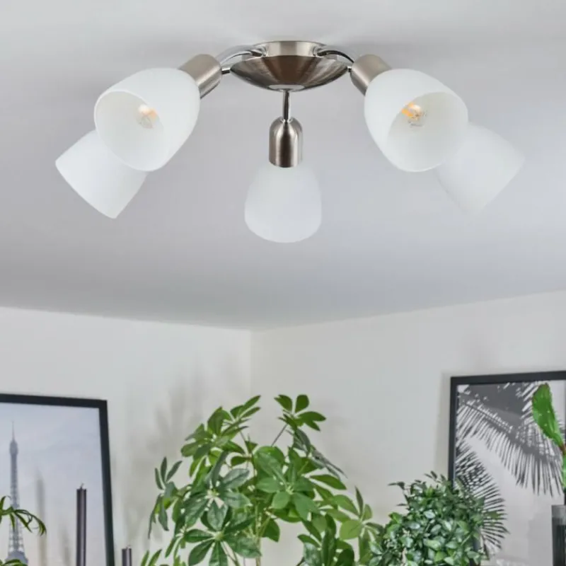 hofstein Plafonnier Starkeryd Nickel mat, 5 lumières