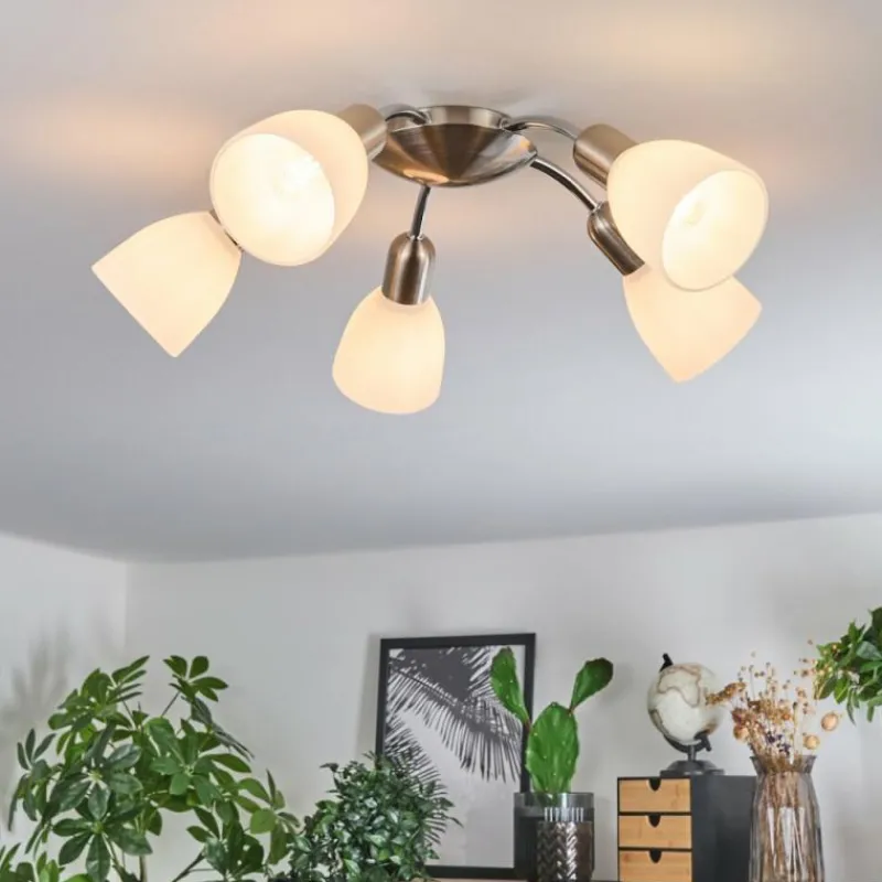 hofstein Plafonnier Starkeryd Nickel mat, 5 lumières