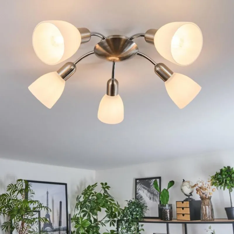 hofstein Plafonnier Starkeryd Nickel mat, 5 lumières