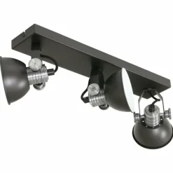 Lampes Industrielles-Luminaires Steinhauer Plafonnier Steinhauer Brooklyn Noir, 3 lumières