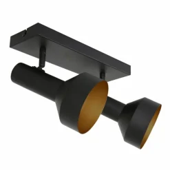 Lampes Dorées-Luminaires Steinhauer Plafonnier Steinhauer Bundle Noir, 2 lumières