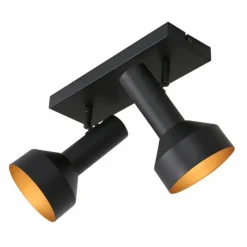 Lampes Dorées-Luminaires Steinhauer Plafonnier Steinhauer Bundle Noir, 2 lumières