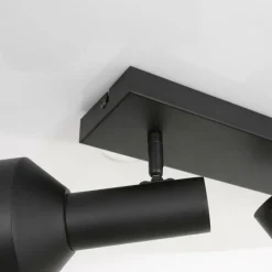 Lampes Dorées-Luminaires Steinhauer Plafonnier Steinhauer Bundle Noir, 2 lumières