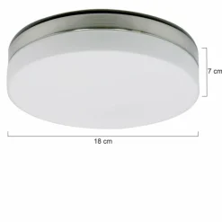 Luminaires Steinhauer Plafonnier Steinhauer Ceiling and wall LED Acier inoxydable, 1 lumière