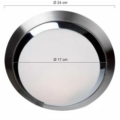 Luminaires Steinhauer Plafonnier Steinhauer Ceiling and wall LED Chrome, 1 lumière