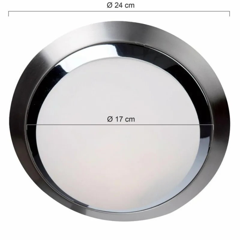 Luminaires Steinhauer Plafonnier Steinhauer Ceiling and wall LED Chrome, 1 lumière