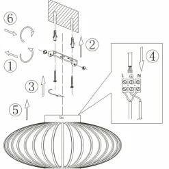 Luminaires Steinhauer Plafonnier Steinhauer Dunbar Noir, 1 lumière* Plafonniers