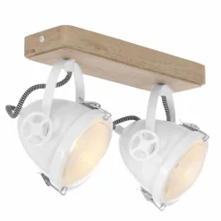 Lampes Industrielles-Luminaires Steinhauer Plafonnier Steinhauer Gearwood LED Blanc, 2 lumières