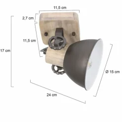 Lampes En Bois-Luminaires Steinhauer Plafonnier Steinhauer Gearwood Bois clair, 1 lumière