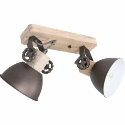 Lampes En Bois-Luminaires Steinhauer Plafonnier Steinhauer Gearwood Bois clair, 2 lumières