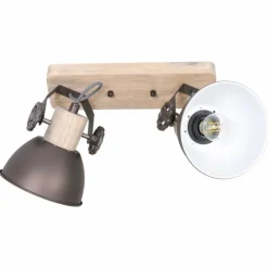 Lampes En Bois-Luminaires Steinhauer Plafonnier Steinhauer Gearwood Bois clair, 2 lumières