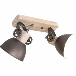 Lampes En Bois-Luminaires Steinhauer Plafonnier Steinhauer Gearwood Bois clair, 2 lumières