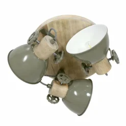 Lampes Industrielles-Luminaires Steinhauer Plafonnier Steinhauer Gearwood Brun, Vert, 3 lumières