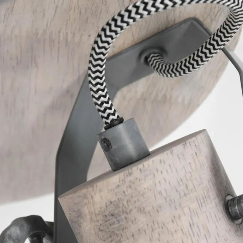 Lampes Industrielles-Luminaires Steinhauer Plafonnier Steinhauer Gearwood Brun, Gris, 3 lumières