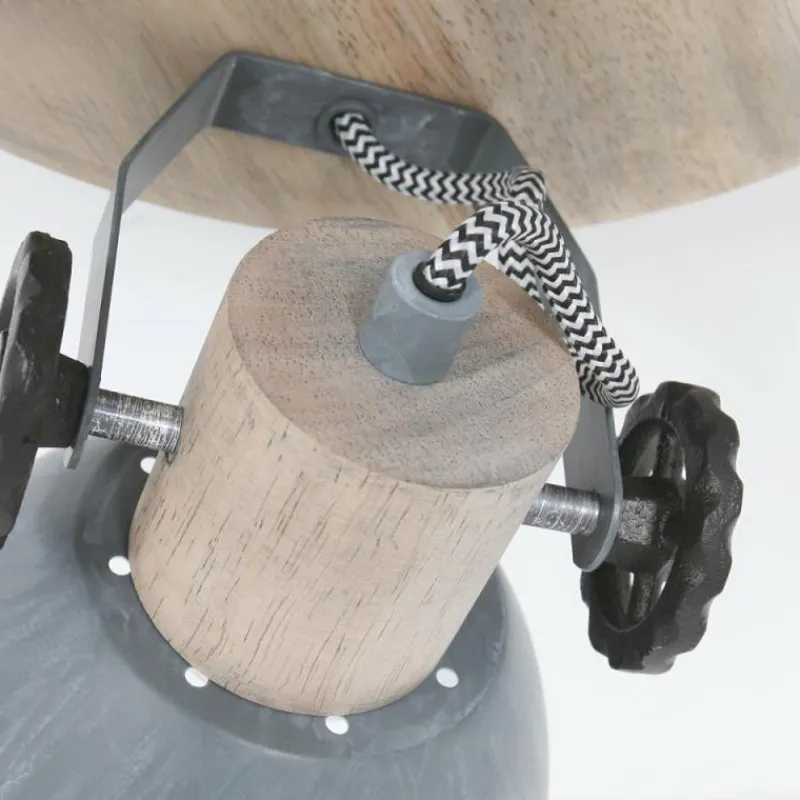 Lampes Industrielles-Luminaires Steinhauer Plafonnier Steinhauer Gearwood Brun, Gris, 3 lumières