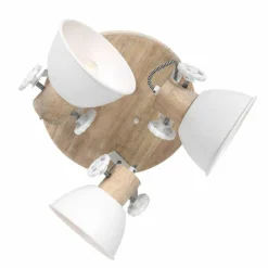 Lampes Industrielles-Luminaires Steinhauer Plafonnier Steinhauer Gearwood Brun, Blanc, 3 lumières