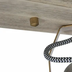 Lampes Industrielles-Luminaires Steinhauer Plafonnier Steinhauer Gearwood Bronze, Bois clair, 3 lumières