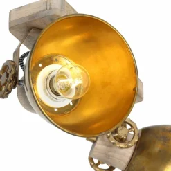 Lampes Industrielles-Luminaires Steinhauer Plafonnier Steinhauer Gearwood Bronze, 2 lumières