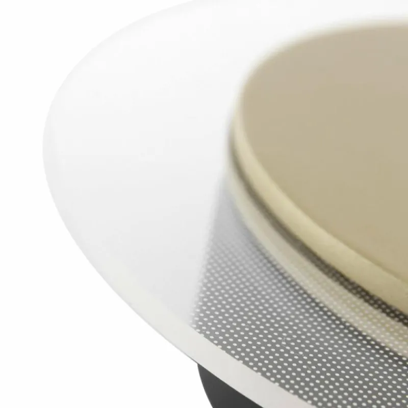 Lampes Dorées-Luminaires Steinhauer Plafonnier Steinhauer Lido LED Or, Noir, 1 lumière