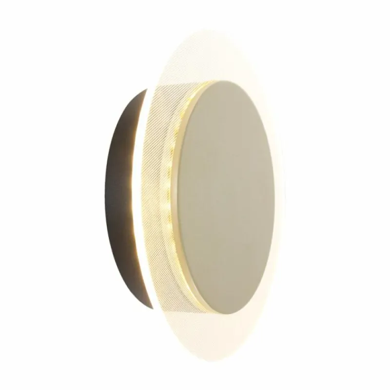 Lampes Dorées-Luminaires Steinhauer Plafonnier Steinhauer Lido LED Or, Noir, 1 lumière