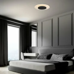 Luminaires Steinhauer Plafonnier Steinhauer Lido LED Noir, 1 lumière* Éclairage Led