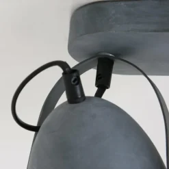 Lampes Industrielles-Luminaires Steinhauer Plafonnier Steinhauer Mexlite Gris, 2 lumières