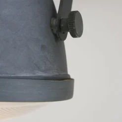 Lampes Industrielles-Luminaires Steinhauer Plafonnier Steinhauer Mexlite Gris, 2 lumières