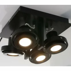 Luminaires Steinhauer Plafonnier Steinhauer MEXLITE Noir, 4 lumières* Plafonniers