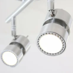 Luminaires Steinhauer Plafonnier Steinhauer Natasja LED Acier inoxydable, 2 lumières* Éclairage Led