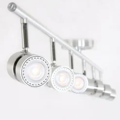 Luminaires Steinhauer Plafonnier Steinhauer Natasja LED Acier inoxydable, 6 lumières* Éclairage Led