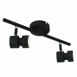 Luminaires Steinhauer Plafonnier Steinhauer Natasja LED Noir, 2 lumières* Éclairage Led