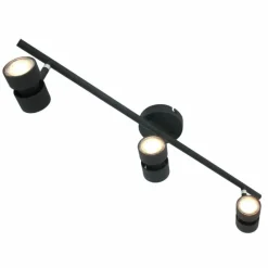 Luminaires Steinhauer Plafonnier Steinhauer Natasja LED Noir, 3 lumières* Éclairage Led