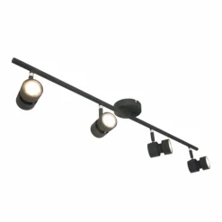 Luminaires Steinhauer Plafonnier Steinhauer Natasja LED Noir, 4 lumières* Éclairage Led