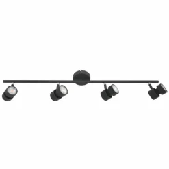 Luminaires Steinhauer Plafonnier Steinhauer Natasja LED Noir, 4 lumières* Éclairage Led