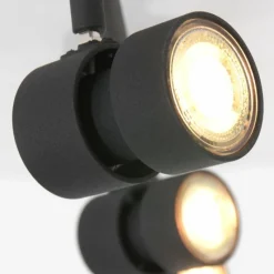 Luminaires Steinhauer Plafonnier Steinhauer Natasja LED Noir, 4 lumières* Éclairage Led