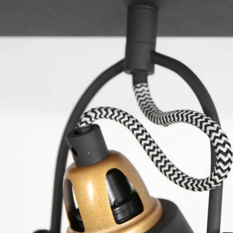 Lampes Dorées-Luminaires Steinhauer Plafonnier Steinhauer Nové Or, Noir, 2 lumières