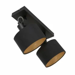 Lampes En Tissu-Luminaires Steinhauer Plafonnier Steinhauer Ornoir Noir, 2 lumières