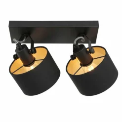 Lampes En Tissu-Luminaires Steinhauer Plafonnier Steinhauer Ornoir Noir, 2 lumières