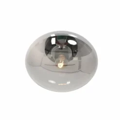 Suspension Verre Fumé-Luminaires Steinhauer Plafonnier Steinhauer Reflexion Noir, 1 lumière