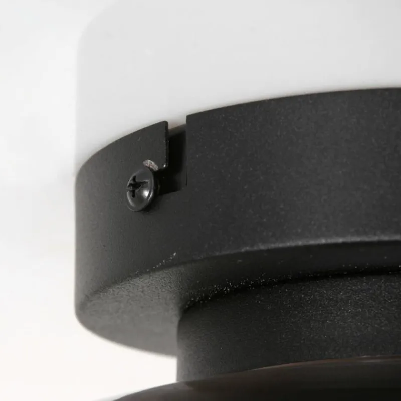 Suspension Verre Fumé-Luminaires Steinhauer Plafonnier Steinhauer Reflexion Noir, 1 lumière