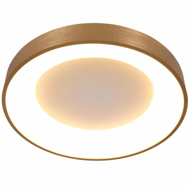 Lampes Dorées-Luminaires Steinhauer Plafonnier Steinhauer Ringlede Or, Blanc, 1 lumière
