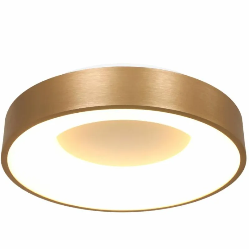 Lampes Dorées-Luminaires Steinhauer Plafonnier Steinhauer Ringlede Or, Blanc, 1 lumière